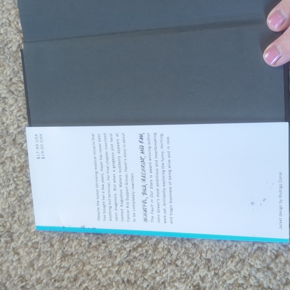 The Fault In Our Stars by John Green. Hardcover book - Picture 3 of 4